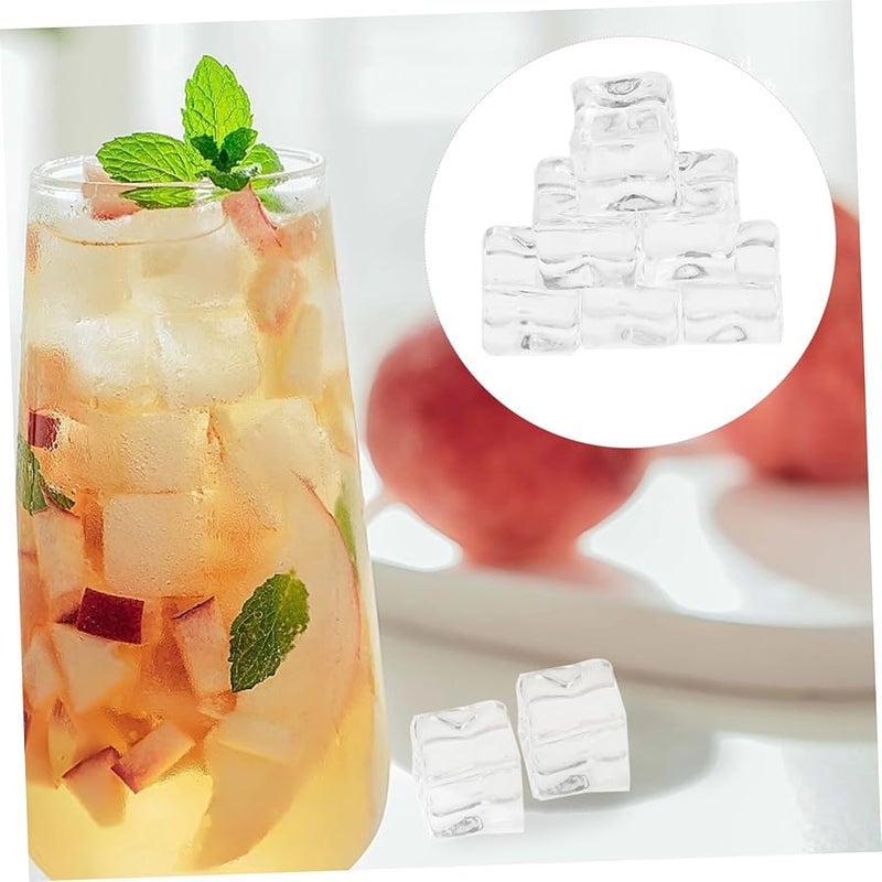 GLEAVI 200Pcs Reusable Fake Ice Cubes Irregular Design Photography Props Crafts Decor - Image 3